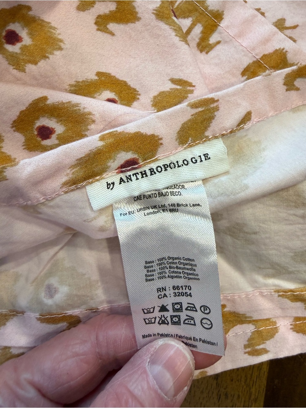 Anthropologie Kemali
Pink 100% Organic
Cotton Percale Full Size Flat Sheet